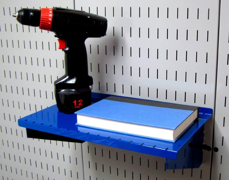 Wall Control Slotted Tool Board Workstation Accessory Kit Pegboard and Slotted Tool Board – Blue (Pack of 3) - Image 4